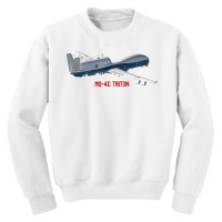 Military Aircraft Mq 4c Triton Raptor Pilot Gifts T Shirt Youth Sweatshirt | Artistshot