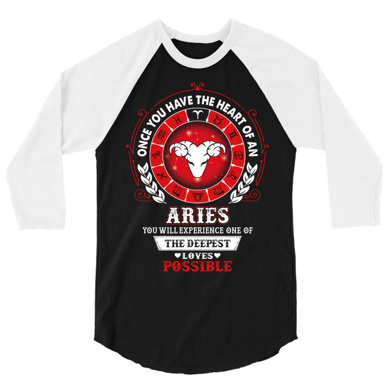 Aries - Deepest Loves Possible 3/4 Sleeve Shirt | Artistshot