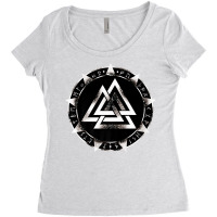 Valknut, Wotan Knot , Odin, Viking Sign T Shirt Women's Triblend Scoop T-shirt | Artistshot