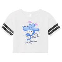 I'm Not A Girl I'm A Storm With Skin Scorecard Crop Tee | Artistshot