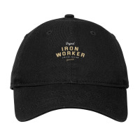 Iron Worker Funny Job Title Profession Birthday Worker Adjustable Cap | Artistshot