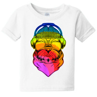 Rave Pug Edm Dog Dj Tech House Rap Hip Hop Underground T Shirt Baby Tee | Artistshot