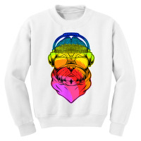 Rave Pug Edm Dog Dj Tech House Rap Hip Hop Underground T Shirt Youth Sweatshirt | Artistshot