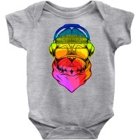 Rave Pug Edm Dog Dj Tech House Rap Hip Hop Underground T Shirt Baby Bodysuit | Artistshot