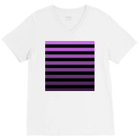 Purple Lines V-neck Tee | Artistshot