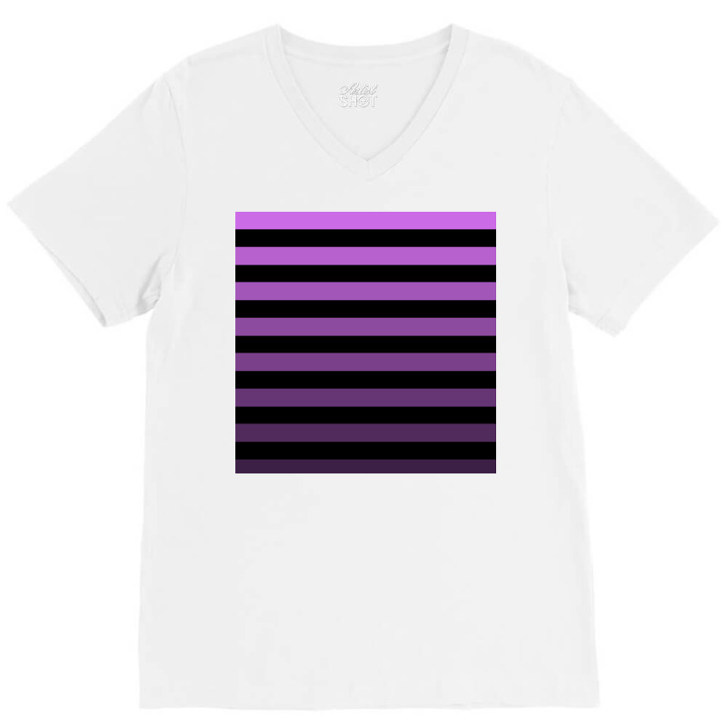 Purple Lines V-Neck Tee by American choice | Artistshot