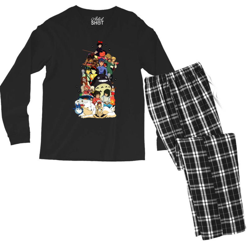 Cartoon Tales Men's Long Sleeve Pajama Set | Artistshot