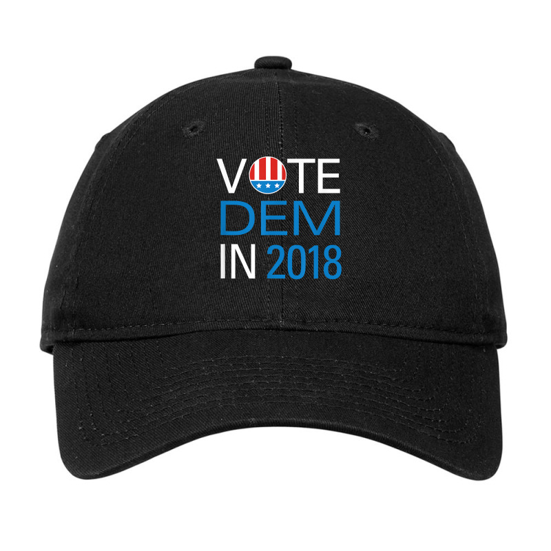 Vote Democrat In 2018 Novelty T Shirt Adjustable Cap by MoczoTenleigh | Artistshot