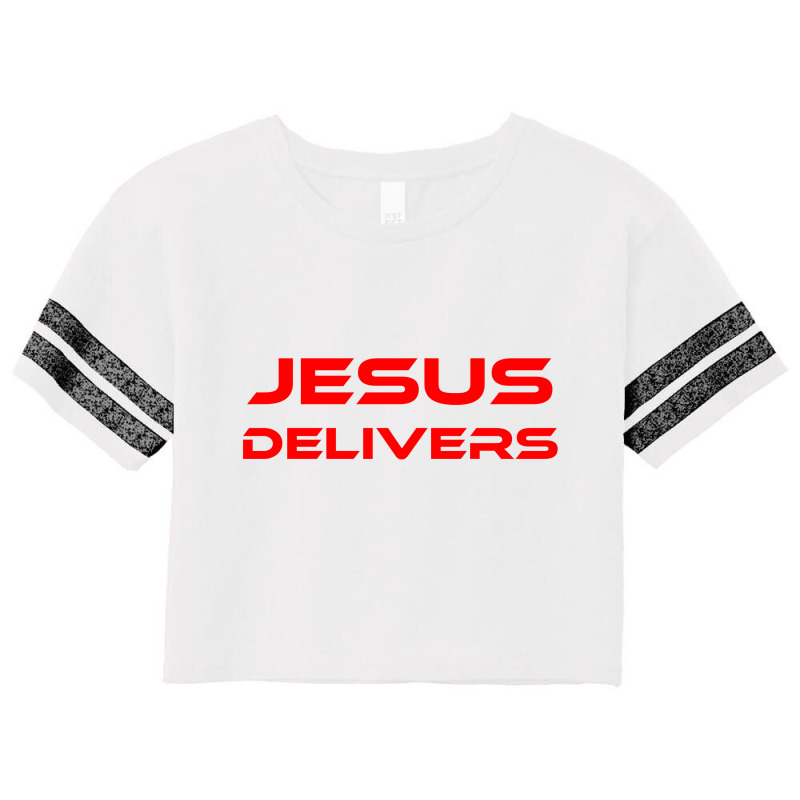 Jesus Delivers Scorecard Crop Tee by ARTMAKER79 | Artistshot