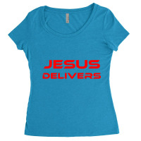 Jesus Delivers Women's Triblend Scoop T-shirt | Artistshot