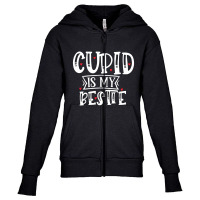 Cupid Is My Bestie Youth Zipper Hoodie | Artistshot