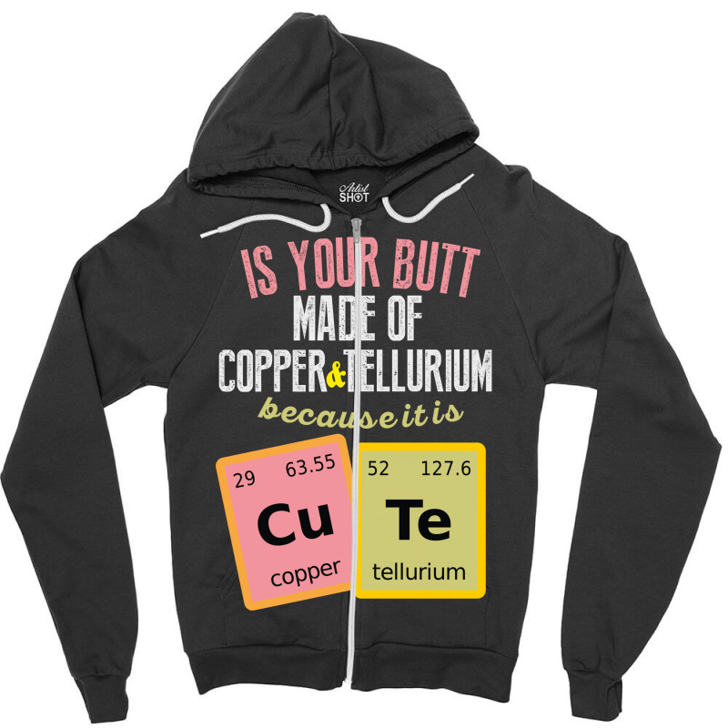 Cute Copper Tellurium Zipper Hoodie | Artistshot