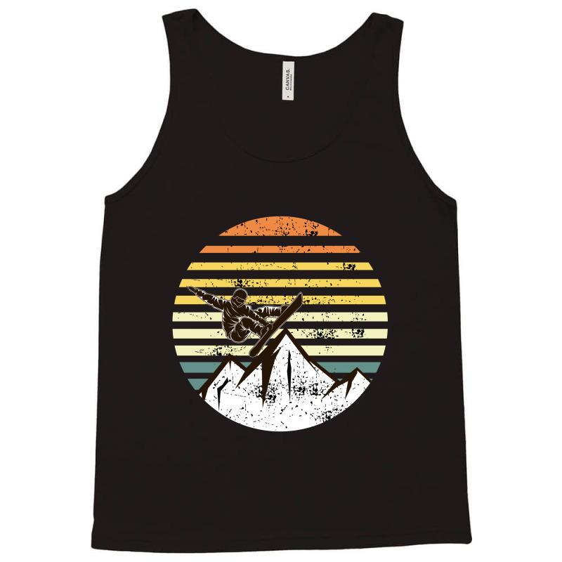 Sunset Snowboarding Tank Top | Artistshot