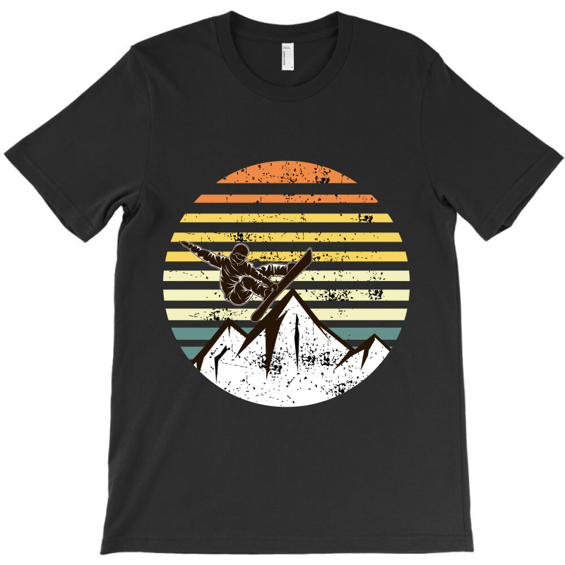 Sunset Snowboarding T-shirt | Artistshot