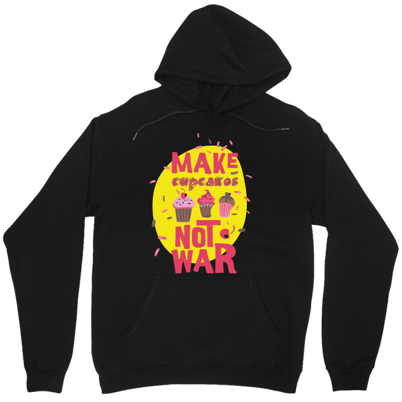 Make Cupcake Not War Unisex Hoodie by Kahvel | Artistshot