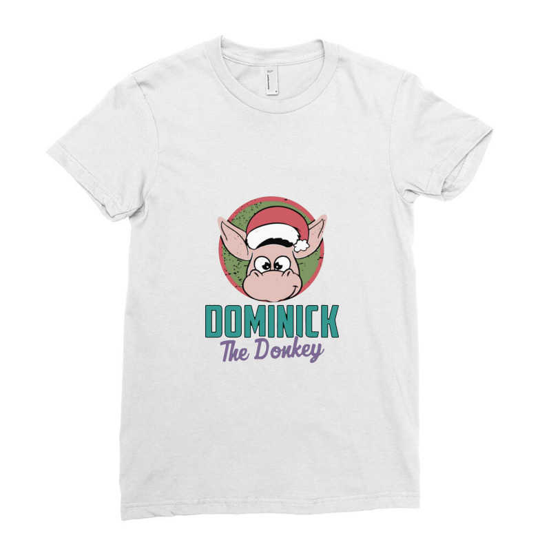 Dominick The Donkey Ladies Fitted T-Shirt by bilbillah | Artistshot