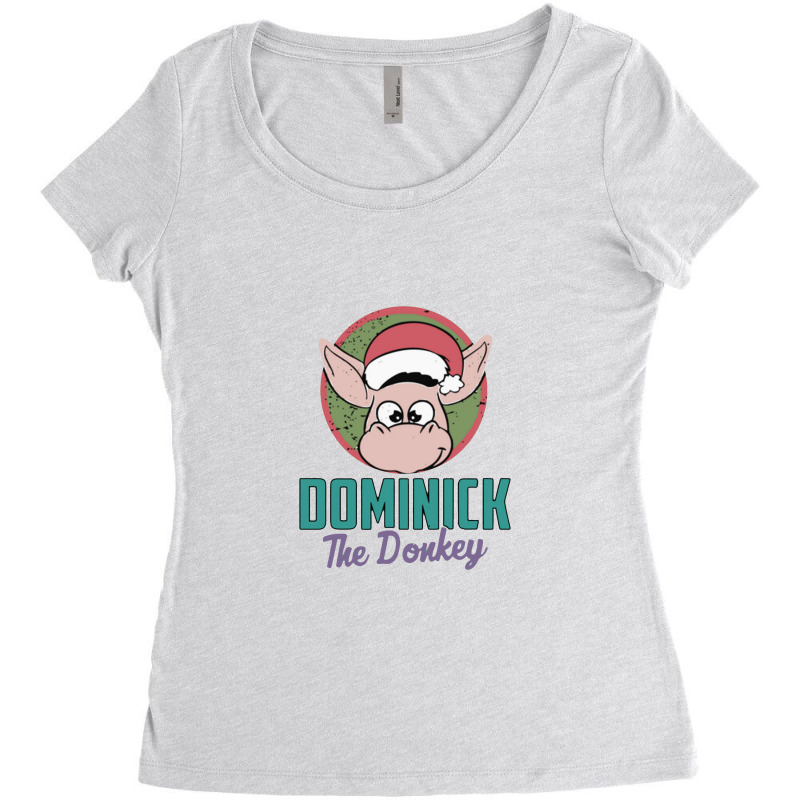 Dominick The Donkey Women's Triblend Scoop T-shirt by bilbillah | Artistshot