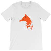 Diffuse Orange Fox Geometric T-shirt | Artistshot