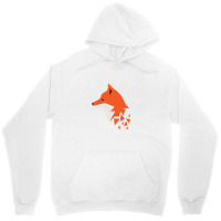 Diffuse Orange Fox Geometric Unisex Hoodie | Artistshot