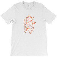 Fox Geometric Line Illustration T-shirt | Artistshot