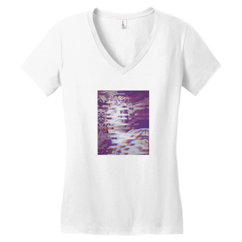 Abstract Statue Of David ††† Nihilist Aesthetic Design Women's V-Neck T-Shirt by methadelphi | Artistshot