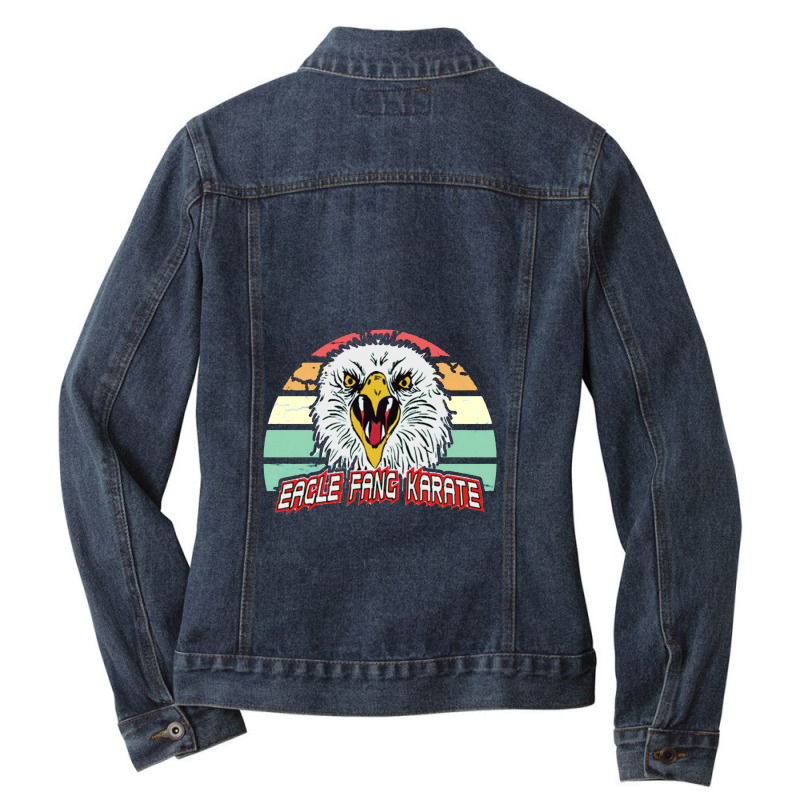 Eagle Fang Karate Vintage Ladies Denim Jacket by bilbillah | Artistshot