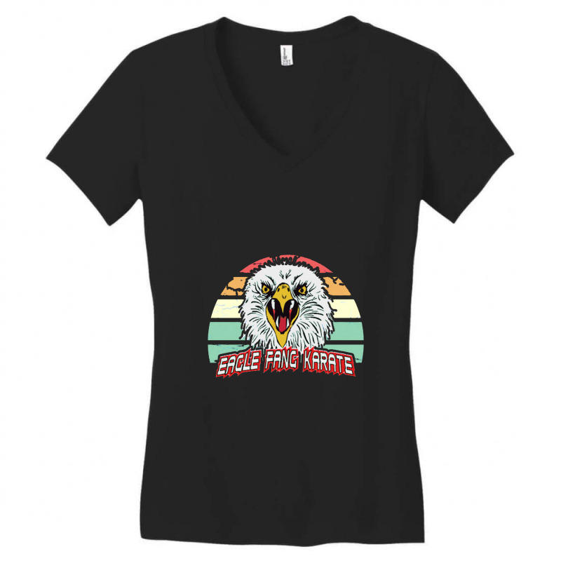 Eagle Fang Karate Vintage Women's V-Neck T-Shirt by bilbillah | Artistshot