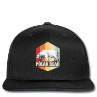 Bear Polar Bear Retro Colorful Sunset White Bears 510 Forest Printed Hat | Artistshot