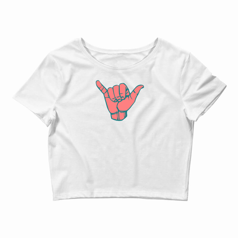 Sign Language Crop Top by ŞEN | Artistshot