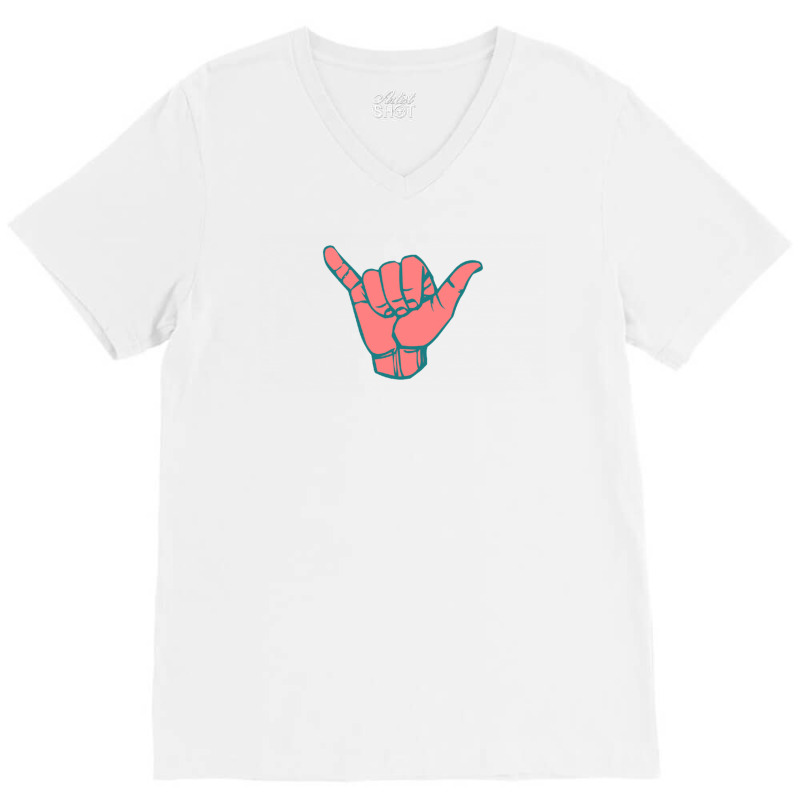 Sign Language V-Neck Tee by ŞEN | Artistshot