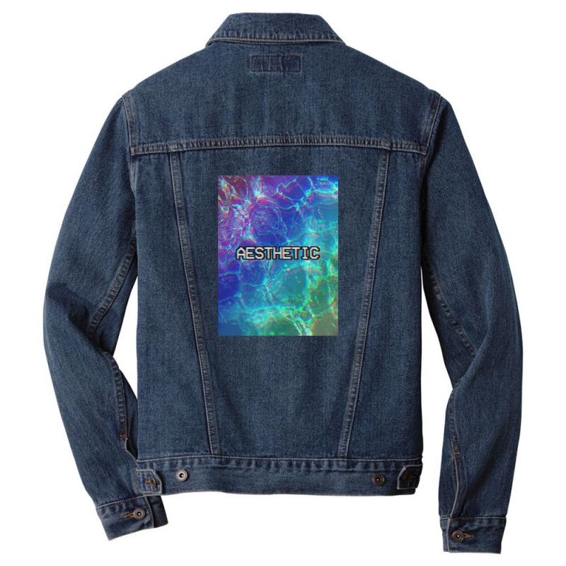 Aesthetic † Seapunk Vhs Ocean Design Men Denim Jacket | Artistshot