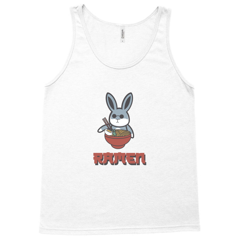 Rabbit Ramen Illustration Tank Top | Artistshot