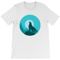 The Wolf Roars At The Full Moon T-shirt | Artistshot