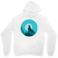 The Wolf Roars At The Full Moon Unisex Hoodie | Artistshot