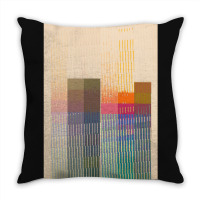 Aesthetic Vector Skyline Graphic Design Throw Pillow | Artistshot