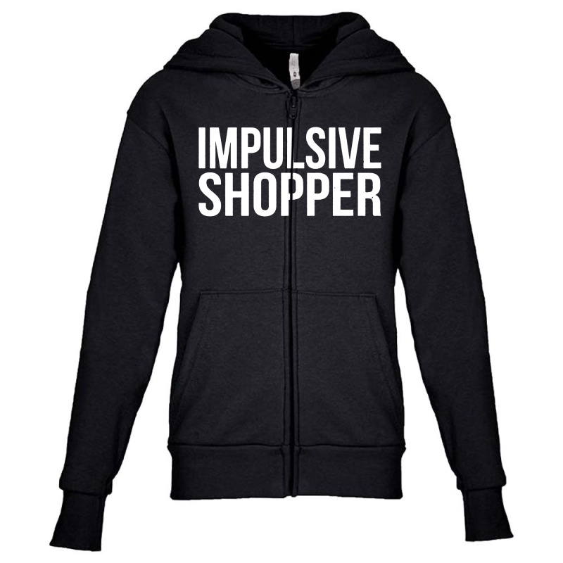 Impulsive Shopper Youth Zipper Hoodie by Monica Store | Artistshot