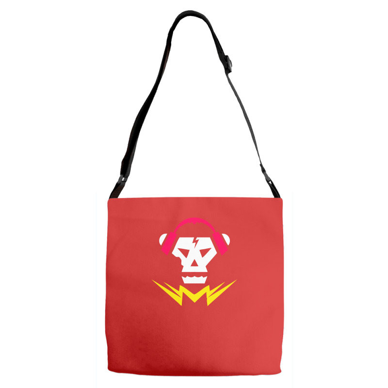 Bubstep Music Skull Adjustable Strap Totes | Artistshot