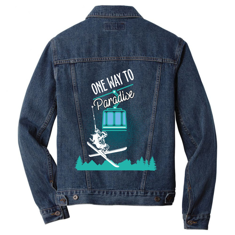 One Way To Paradise Men Denim Jacket | Artistshot