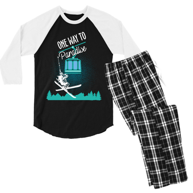 One Way To Paradise Men's 3/4 Sleeve Pajama Set | Artistshot