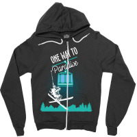 One Way To Paradise Zipper Hoodie | Artistshot