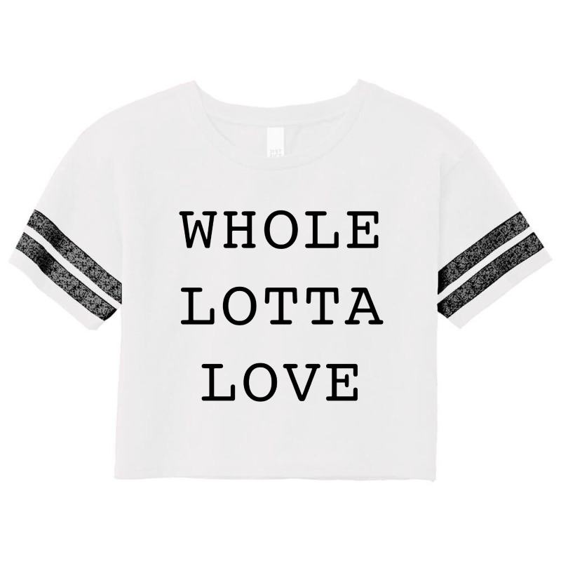 Whole Lotta Love Scorecard Crop Tee by Bensol | Artistshot