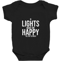 Happy With Lights Funny Lighting Designer Ld Gift Baby Bodysuit | Artistshot