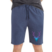 Deer With Night Forest Silhouette Vintage Short | Artistshot