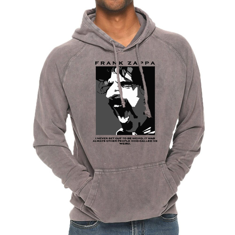 Custom Frank Zappa Vintage Hoodie By Palm Tees Artistshot