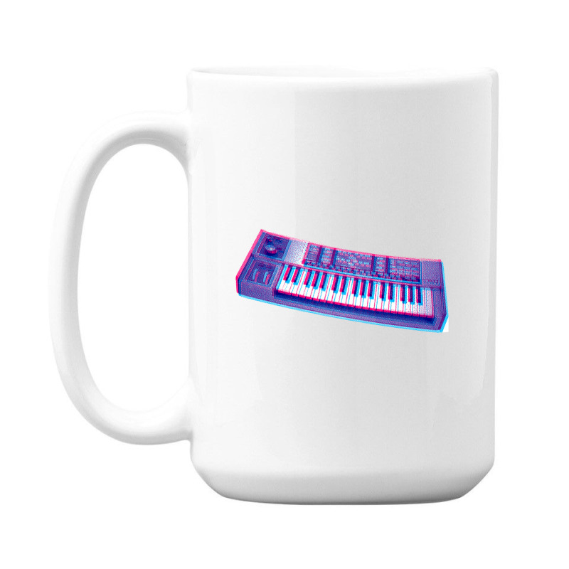 Analog Synthesizer 8bit 3d Retro Artwork Design 15 Oz Coffee Mug | Artistshot