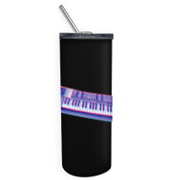 Analog Synthesizer 8bit 3d Retro Artwork Design Skinny Tumbler | Artistshot