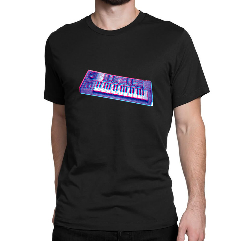 Analog Synthesizer 8bit 3d Retro Artwork Design Classic T-shirt | Artistshot