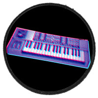 Analog Synthesizer 8bit 3d Retro Artwork Design Round Patch | Artistshot