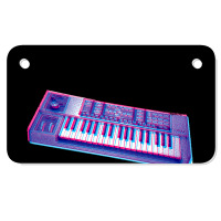 Analog Synthesizer 8bit 3d Retro Artwork Design Motorcycle License Plate | Artistshot