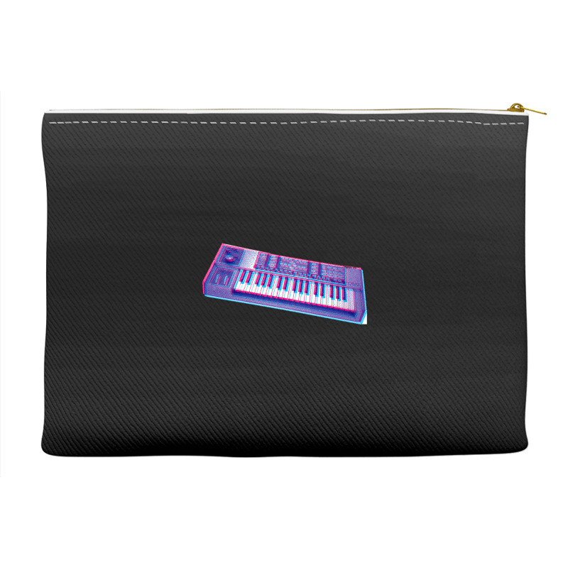 Analog Synthesizer 8bit 3d Retro Artwork Design Accessory Pouches | Artistshot